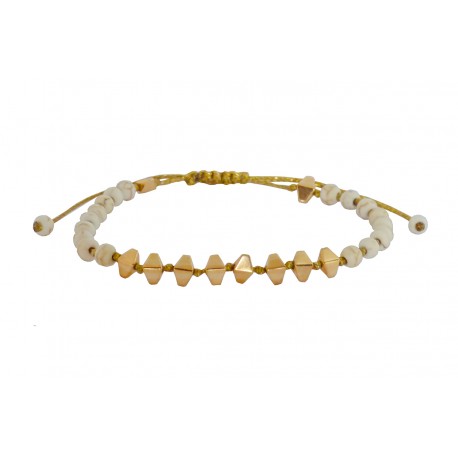 Βραχιόλι χειροποίητο Hematite gold - wh VR00673