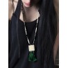 Χειροποίητο κολιέ μακρύ ethnic tassel EX0004