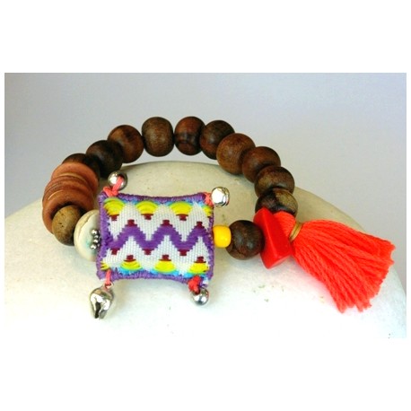 Βραχιόλι  wooden beads  VR00410
