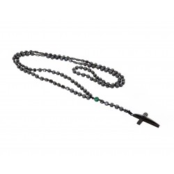 Ανδρικό χειροποίητο ροζάριο με ατσάλινο σταυρό KLA0081