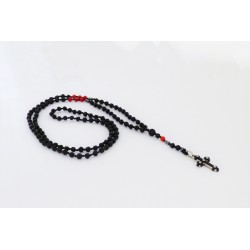 Ανδρικό χειροποίητο ροζάριο με ατσάλινο σταυρό KLA0081