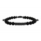 Ανδρικό βραχιόλι Onyx black - carnelian VRA00594
