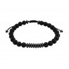 Ανδρικό βραχιόλι Onyx black - carnelian VRA00594