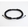 Bracelet Onyx black - carnelian VRA00594