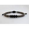 Bracelet Onyx black - carnelian VRA00594