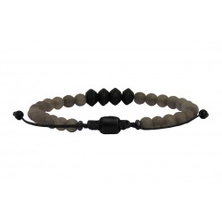 Bracelet Onyx black - carnelian VRA00594