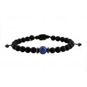 Ανδρικό βραχιόλι Onyx black - sodalite  VRA00598