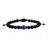 Ανδρικό βραχιόλι Onyx black - sodalite  VRA00598