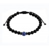 Ανδρικό βραχιόλι Onyx black - sodalite  VRA00598