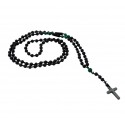 Ανδρικό χειροποίητο Ροζάριο hematite cross  KLA0088