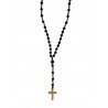 Ανδρικό χειροποίητο Ροζάριο hematite cross  KLA0088