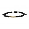 Ανδρικό βραχιόλι Gold hematite lava VRA00605