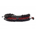 Ανδρικά βραχιόλια σετ 3 τμχ Lava hematite howlite VRA00619