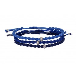 Ανδρικό βραχιόλι macrame 3blue  VRA00621