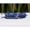 Ανδρικό βραχιόλι macrame 3blue  VRA00621