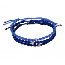 Ανδρικό βραχιόλι macrame 3blue  VRA00621