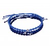 Ανδρικό βραχιόλι macrame 3blue  VRA00621