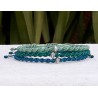 Mens bracelet macrame 3greenblue  VRA00622