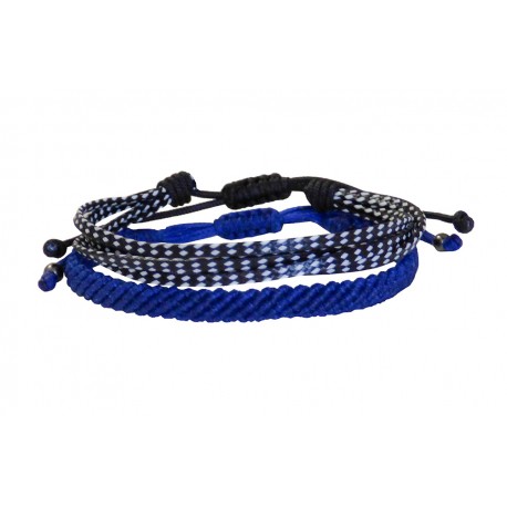 Mens bracelets set 2  blue  VRA00625