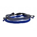 Mens bracelets set 2  blue  VRA00625