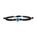 Mens bracelet evil eye white VRA00627