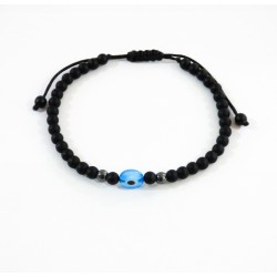 Mens bracelet evil eye white VRA00627