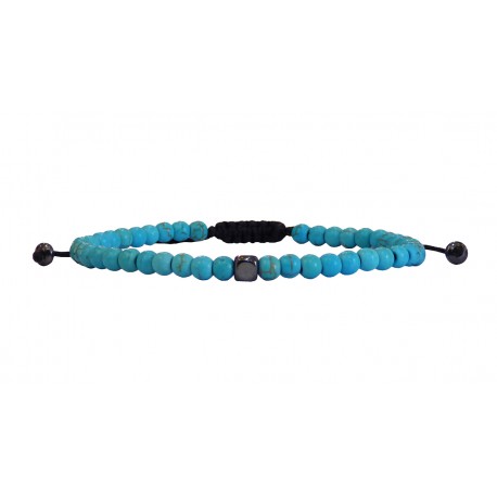 Ανδρικό βραχιόλι Howlite colours VRA00632
