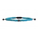 Bracelet howlite turquoise beads   VRA00632