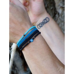 Ανδρικό βραχιόλι Howlite colours VRA00632