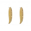 Σκουλαρίκια  leaf  gold 24Κ SK00249