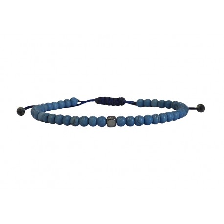 Ανδρικό βραχιόλι howlite light blue  VRA00635