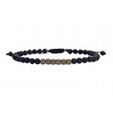 Bracelet  lava & hematite  VRA00637