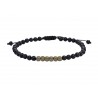 Ανδρικό βραχιόλι lava & hematite  VRA00637