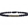 Bracelet  lava & hematite  VRA00637