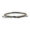 Bracelet  lava & hematite  VRA00638
