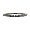 Bracelet  lava & hematite  VRA00638