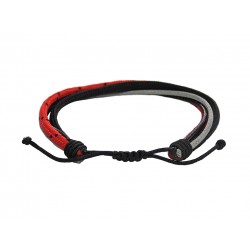 Ανδρικό βραχιόλι 4σειρο red black grey VRA00641