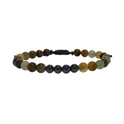 Ανδρικό βραχιόλι Jade colours / hematite VRA00643