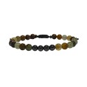 Ανδρικό βραχιόλι Jade colours / hematite VRA00643