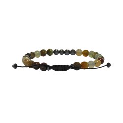 Bracelet Jade colours / hematite VRA00643