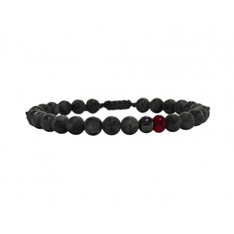 Ανδρικό βραχιόλι Jade grey mat VRA00644