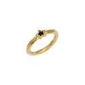 Ring star gold - black DA0017