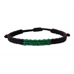 Bracelet handmade macrame bl-green  VRA00653