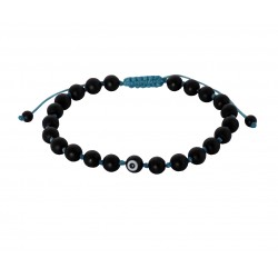 Ανδρικό χειροποίητο βραχιόλι bl eye  VRA00654