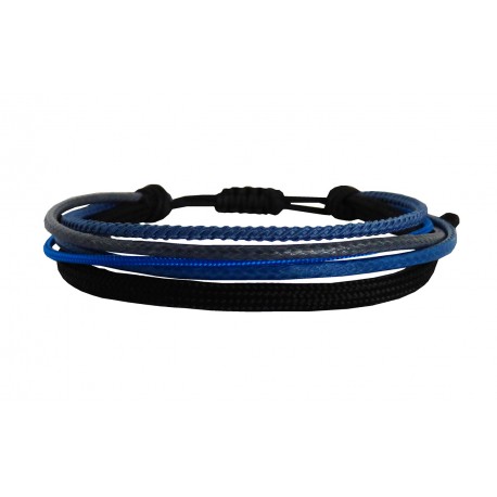Handmade bracelet 5cords  4blue VRA00656