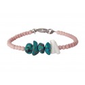 Bracelet  turquoise - white coral VR00678