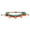 Βραχιόλι macrame handmade colours beads shell  VR00682