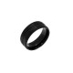 Ανδρικό ατσάλινο δακτυλίδι 8mm black RI0020