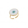 Δακτυλίδι Ματάκι white-light blue DA0020