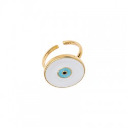 Δακτυλίδι Ματάκι white-light blue DA0020